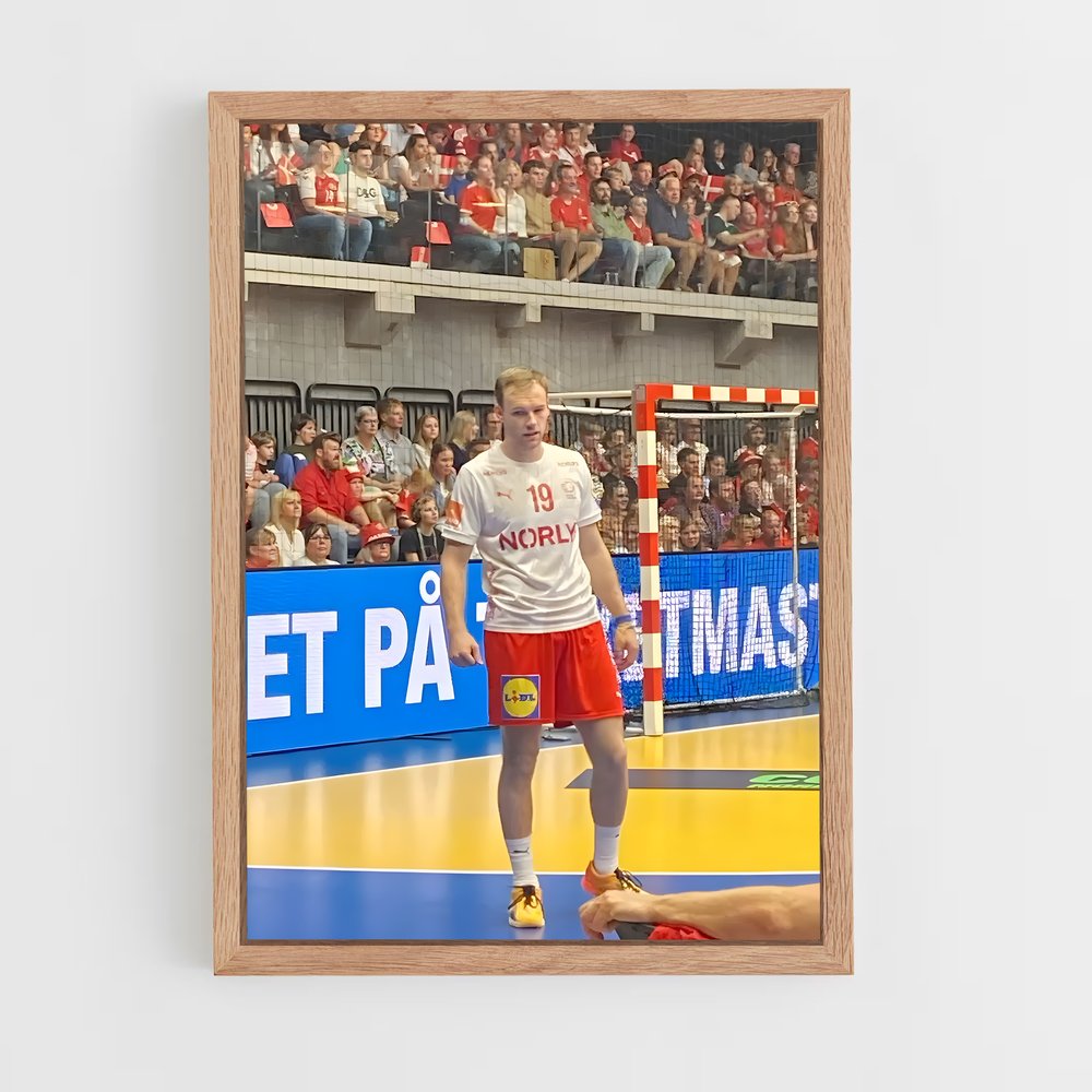 Poster Mathias gidsel – affiche Handball (vue 4)